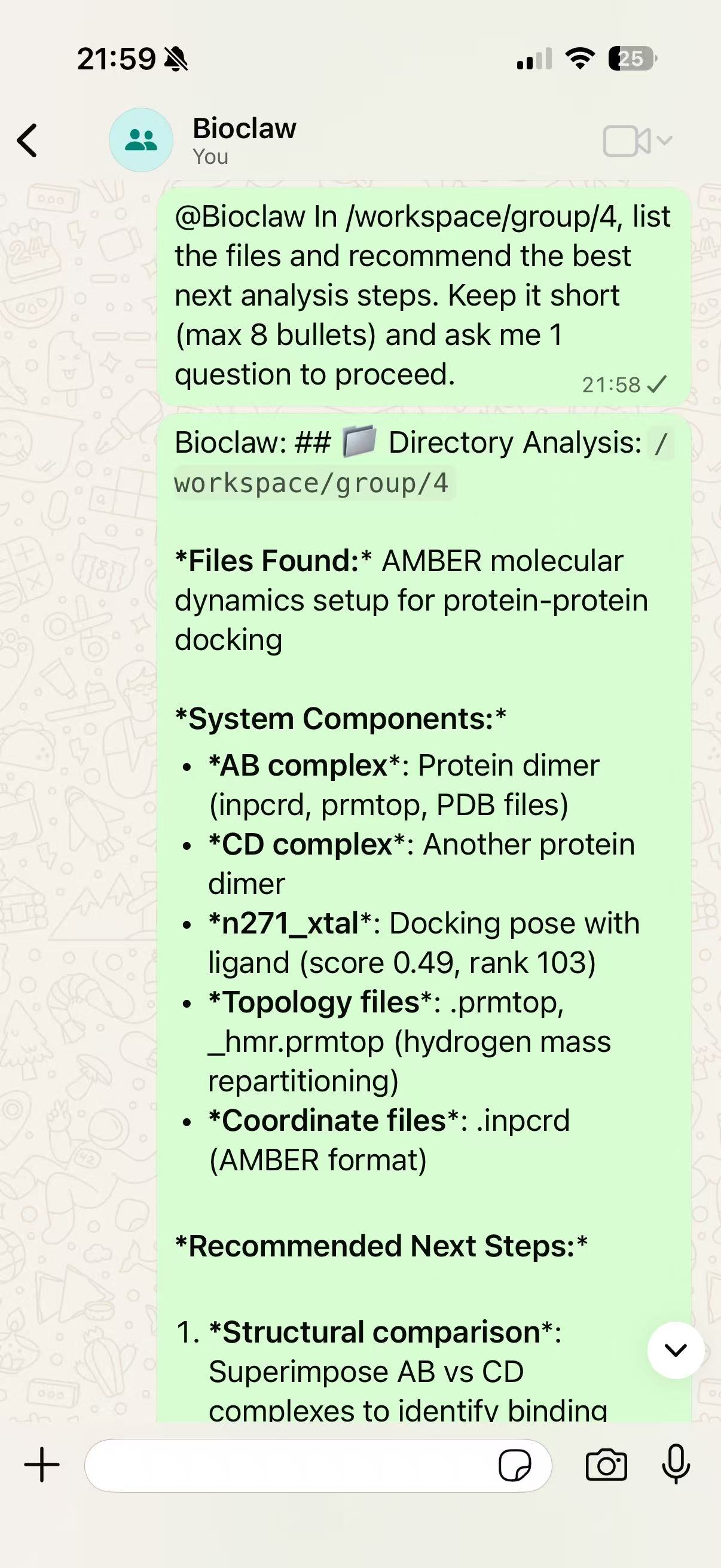 Workspace triage demo