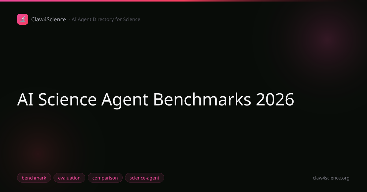 AI Science Agent Benchmarks 2026: 8 Suites Compared