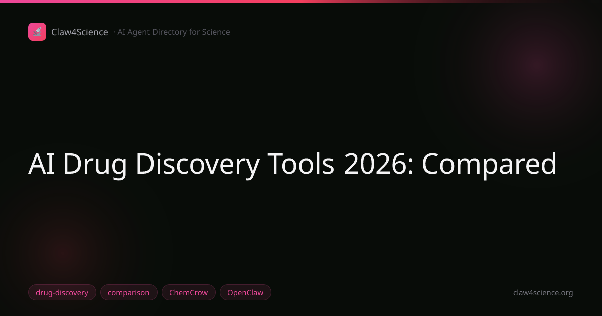 AI Drug Discovery Tools 2026: Compared