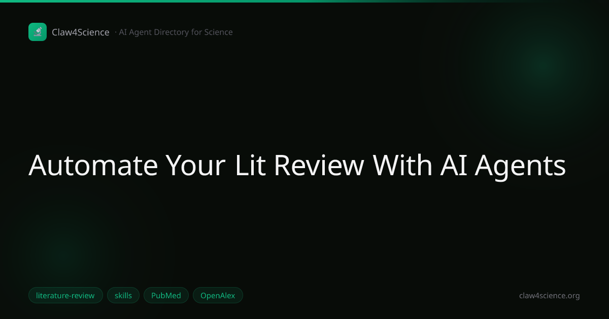 Automate Your Lit Review With AI Agents