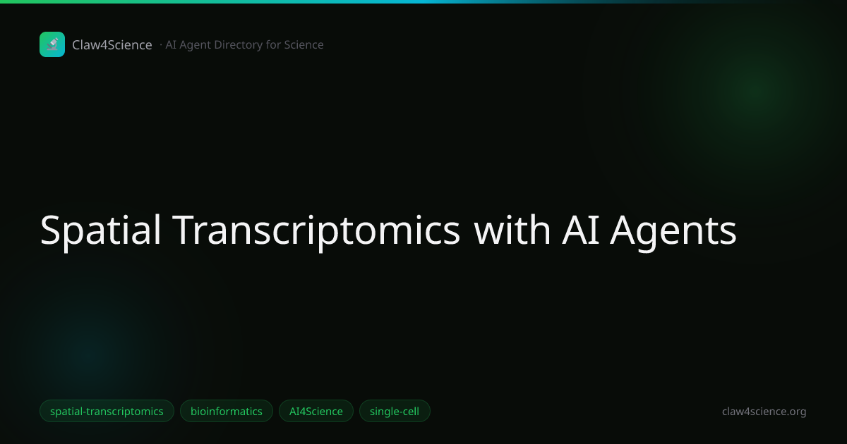 Spatial Transcriptomics with AI Agents